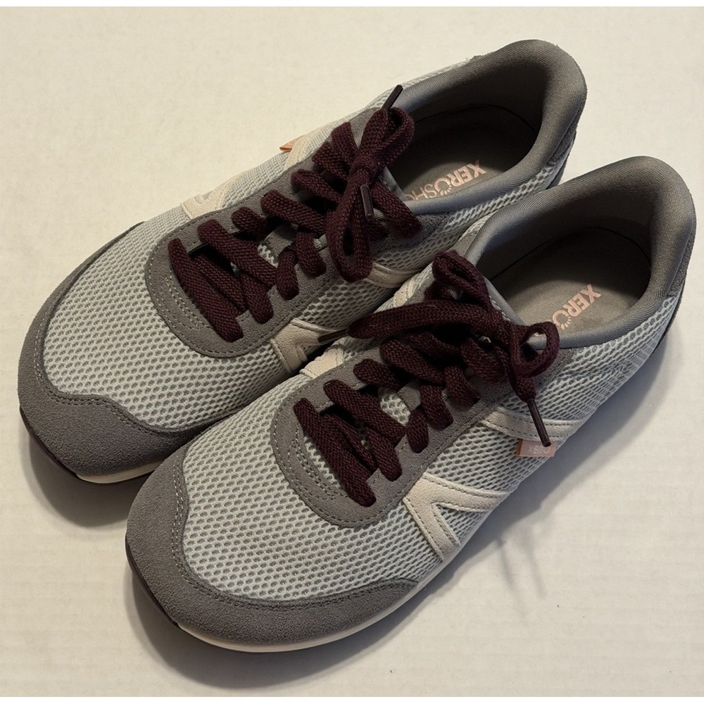 Xero Shoes Wynn Women's Size 9 Gray Mesh Zero Drop Barefoot Sneakers Wide Toe